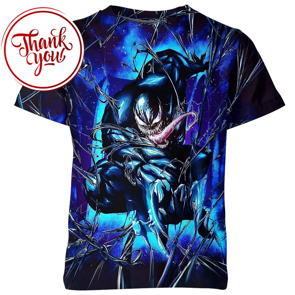 Super Villain Venom 3D Print Unisex T-Shirt