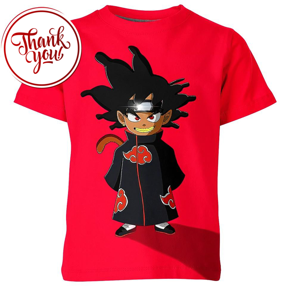Naruto Goku Akatsuki 3D Print Unisex T-Shirt
