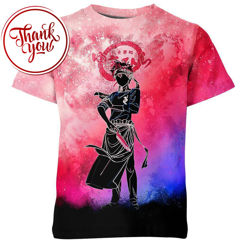 Soma Yukihira Food Wars Anime 3D Print Unisex T-Shirt