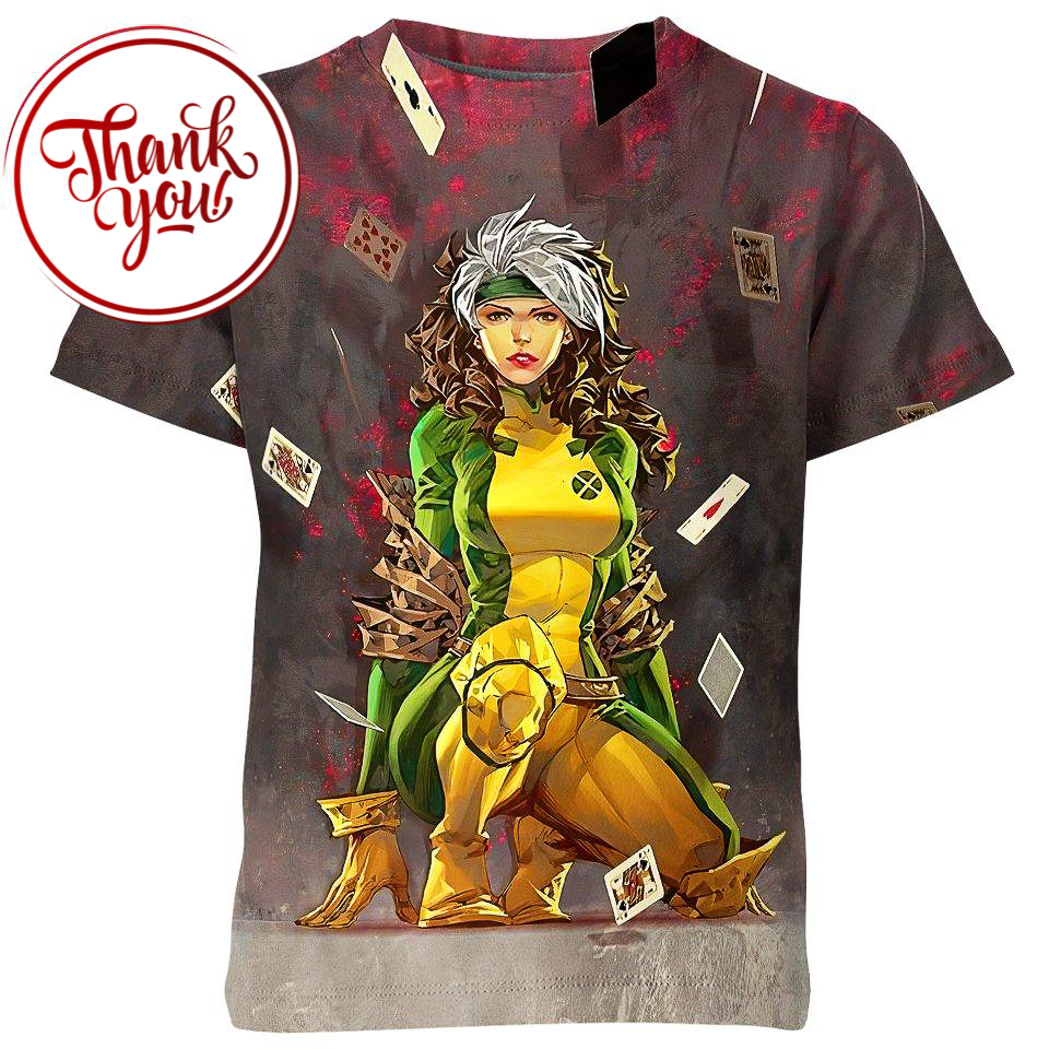Marvel Rogue 3D Print Unisex T-Shirt