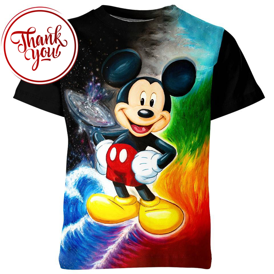 Galaxy Mickey Mouse 3D Print Unisex T-Shirt