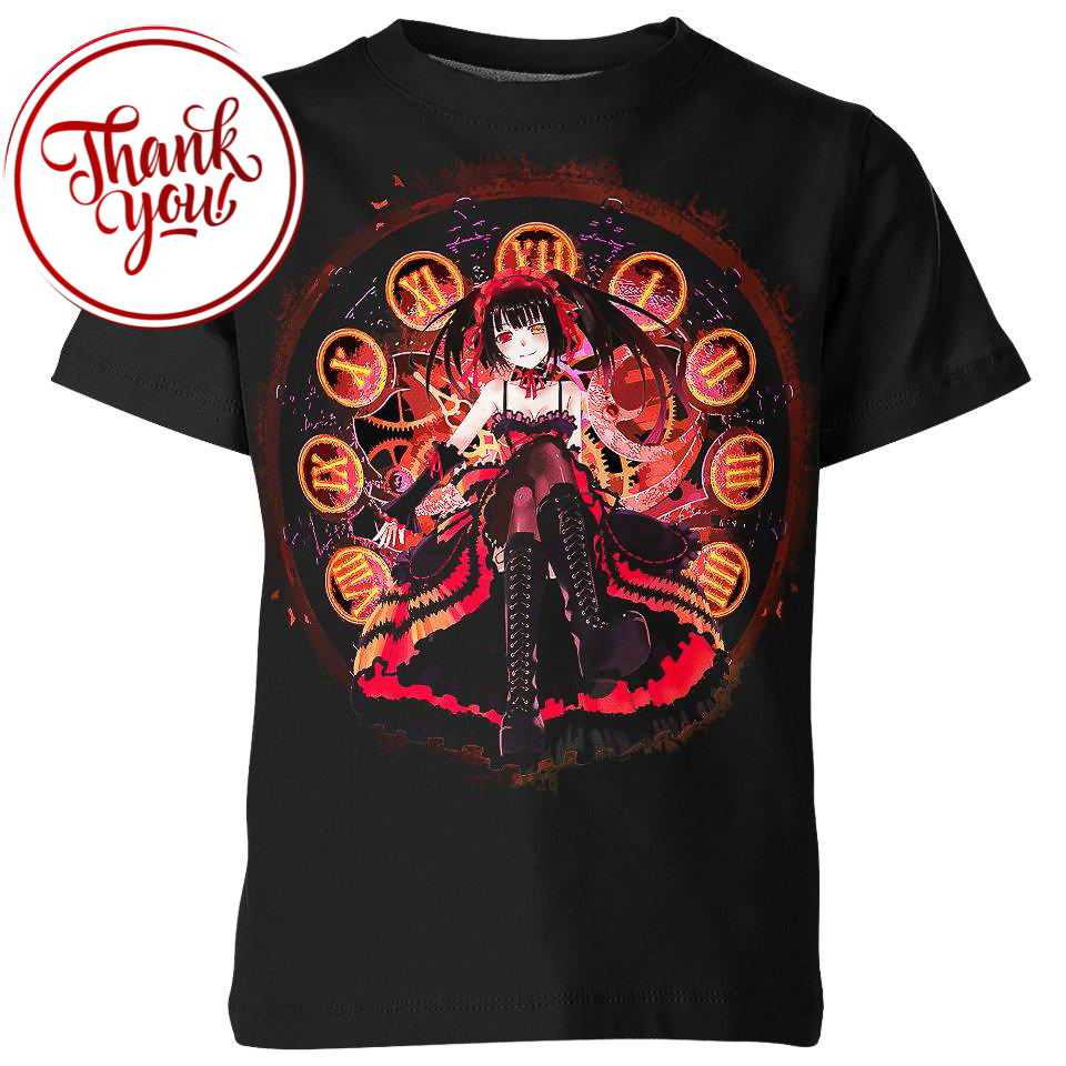 Tokisaki Kurumi Date A Live Anime 3D Print Unisex T-Shirt