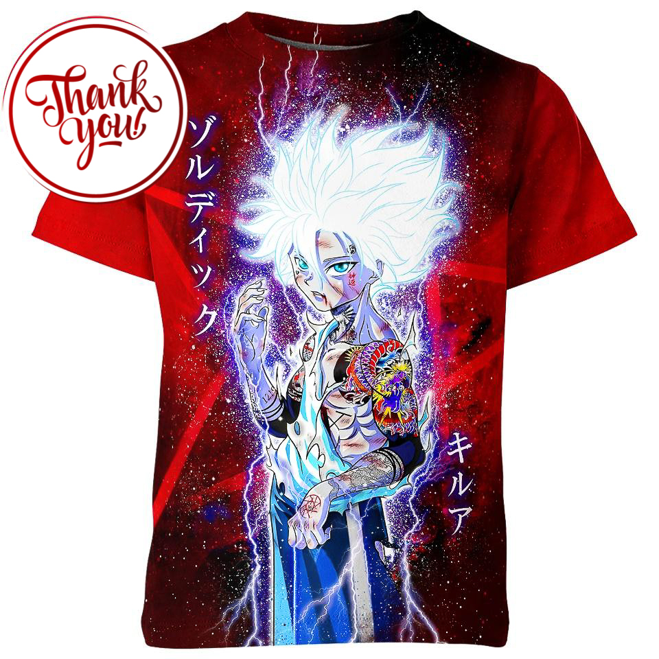 Kanmuru Killua 3D Print Unisex T-Shirt