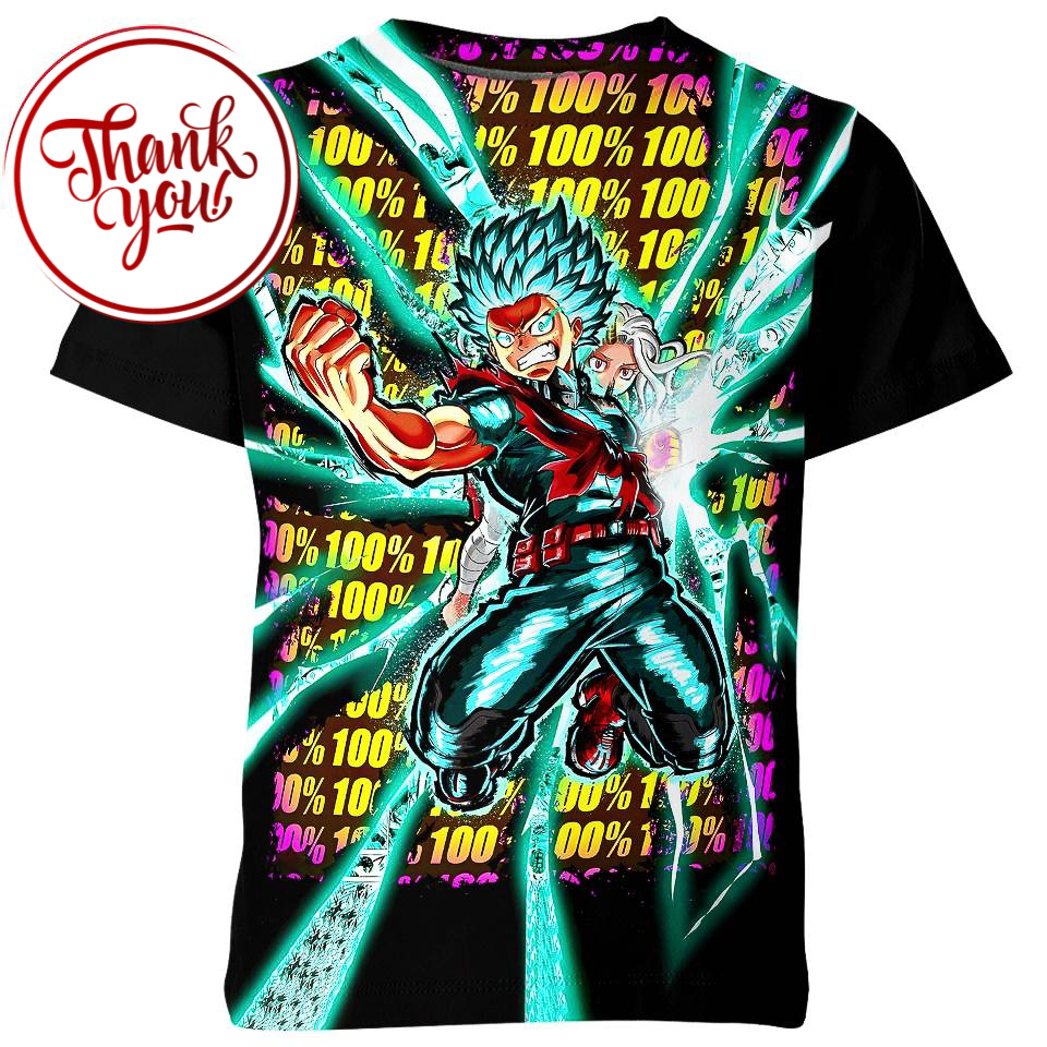 Eri and Deku 3D Print Unisex T-Shirt