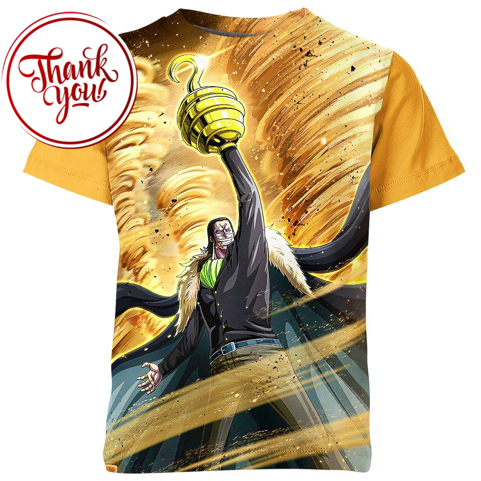 Desert King Sir Crocodile One Piece 3D Print Unisex T-Shirt