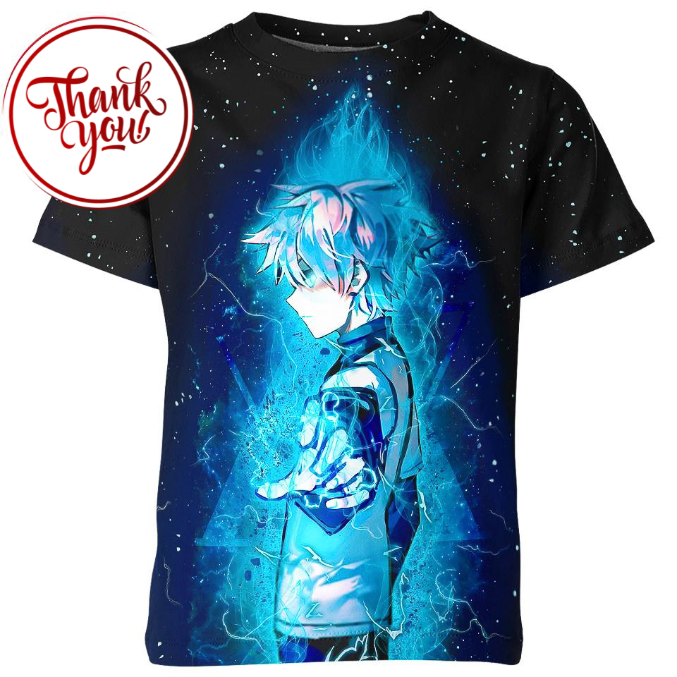 Electricity Killua 3D Print Unisex T-Shirt