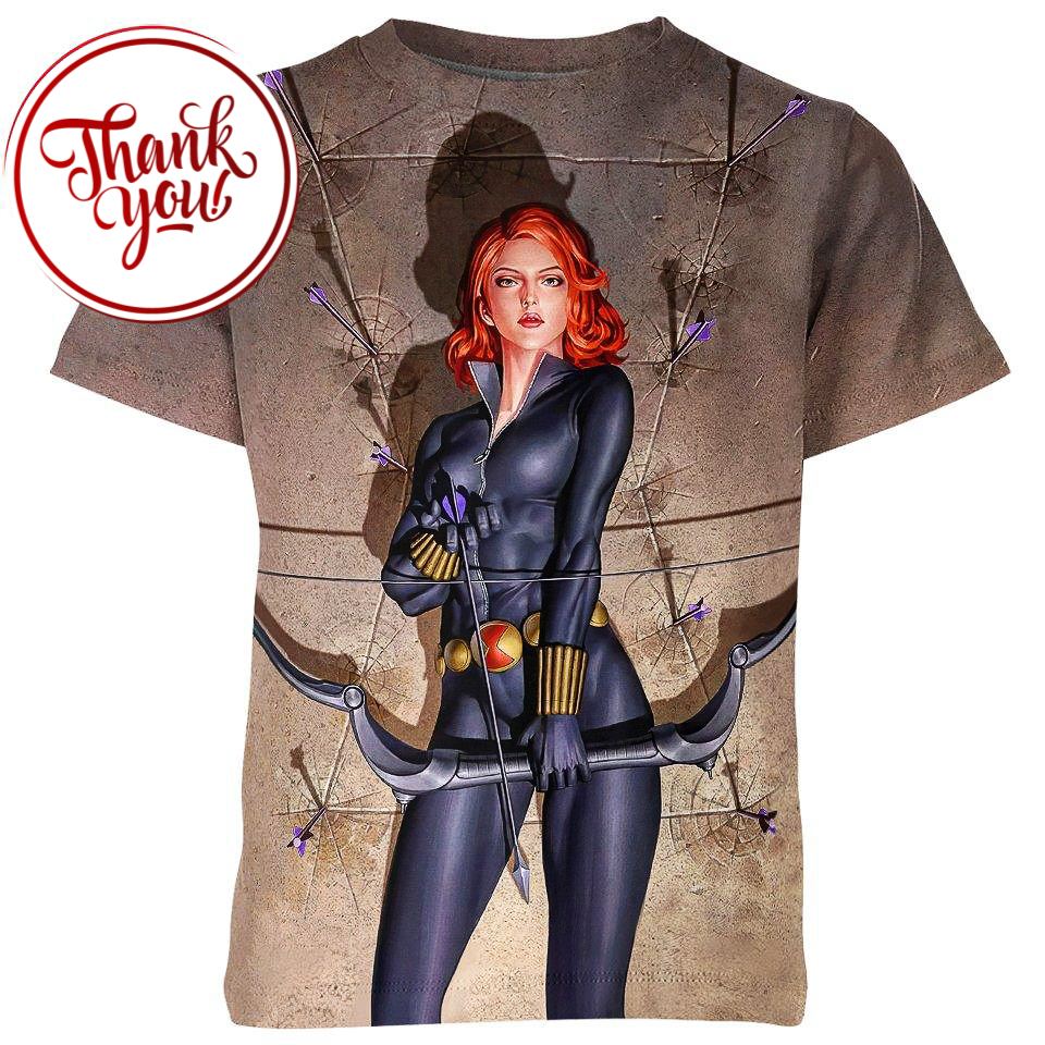 The Web of Black Widow 3D Print Unisex T-Shirt