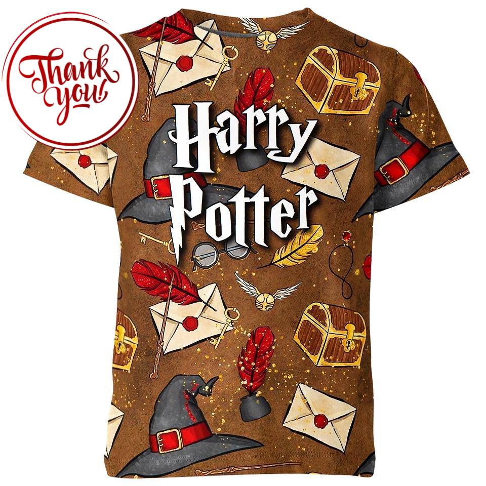 Cute Harry Potter 3D Print Unisex T-Shirt