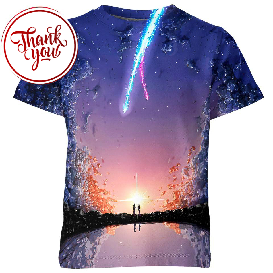 Love and Miracles Your Name Anime 3D Print Unisex T-Shirt