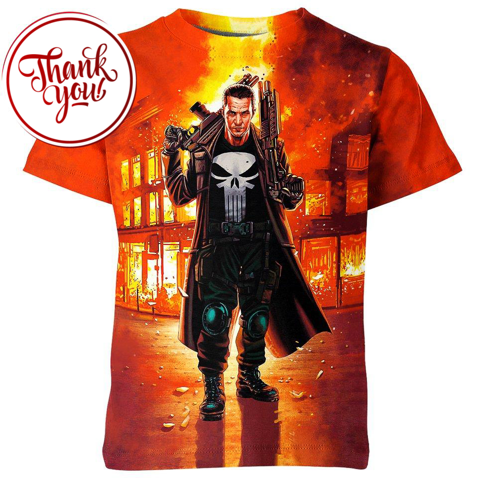 The Master Of Weapons - Punisher 3D Print Unisex T-Shirt