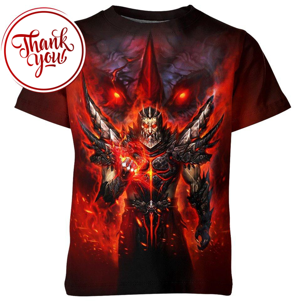 The Dark Angels' Deathwing WoW Game 3D Print Unisex T-Shirt