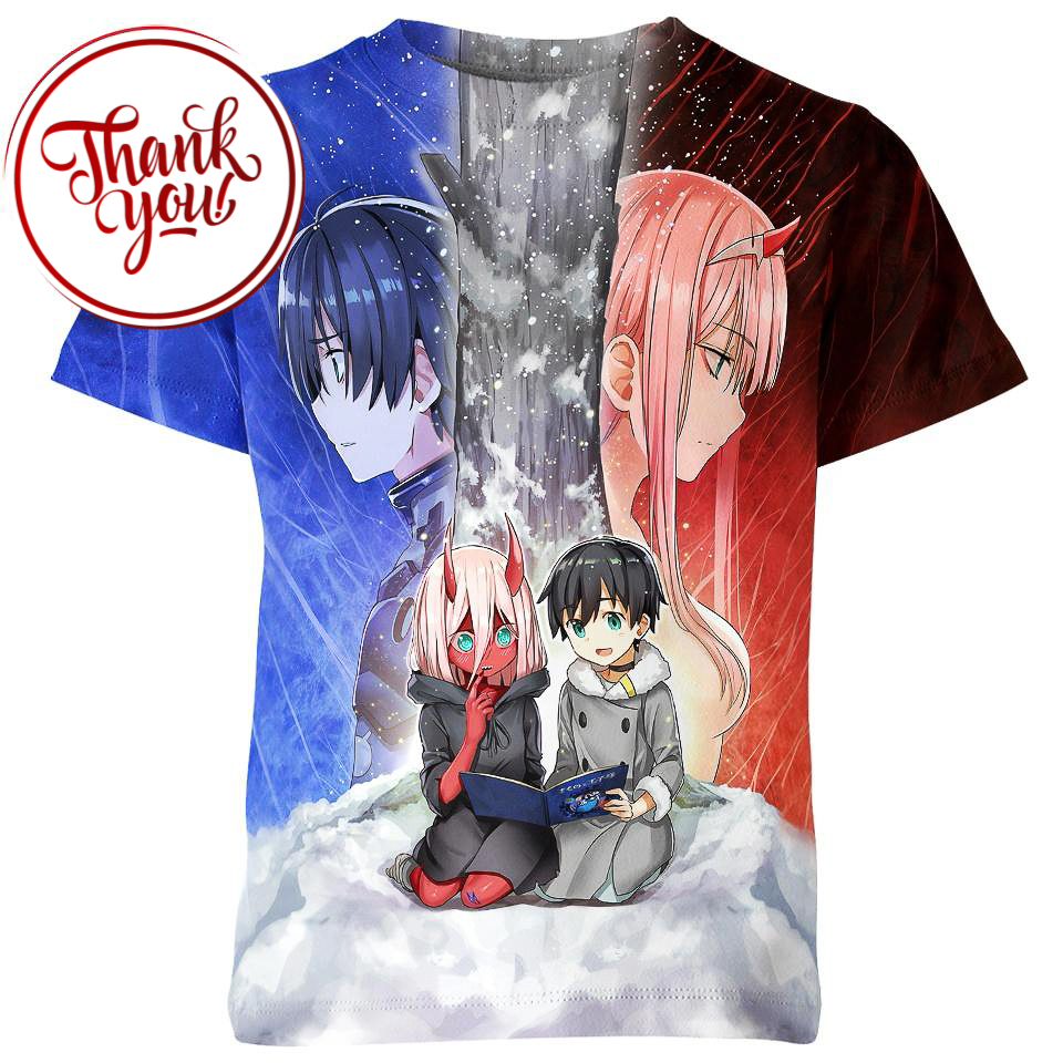 Hiro x Zero Two 3D Print Unisex T-Shirt