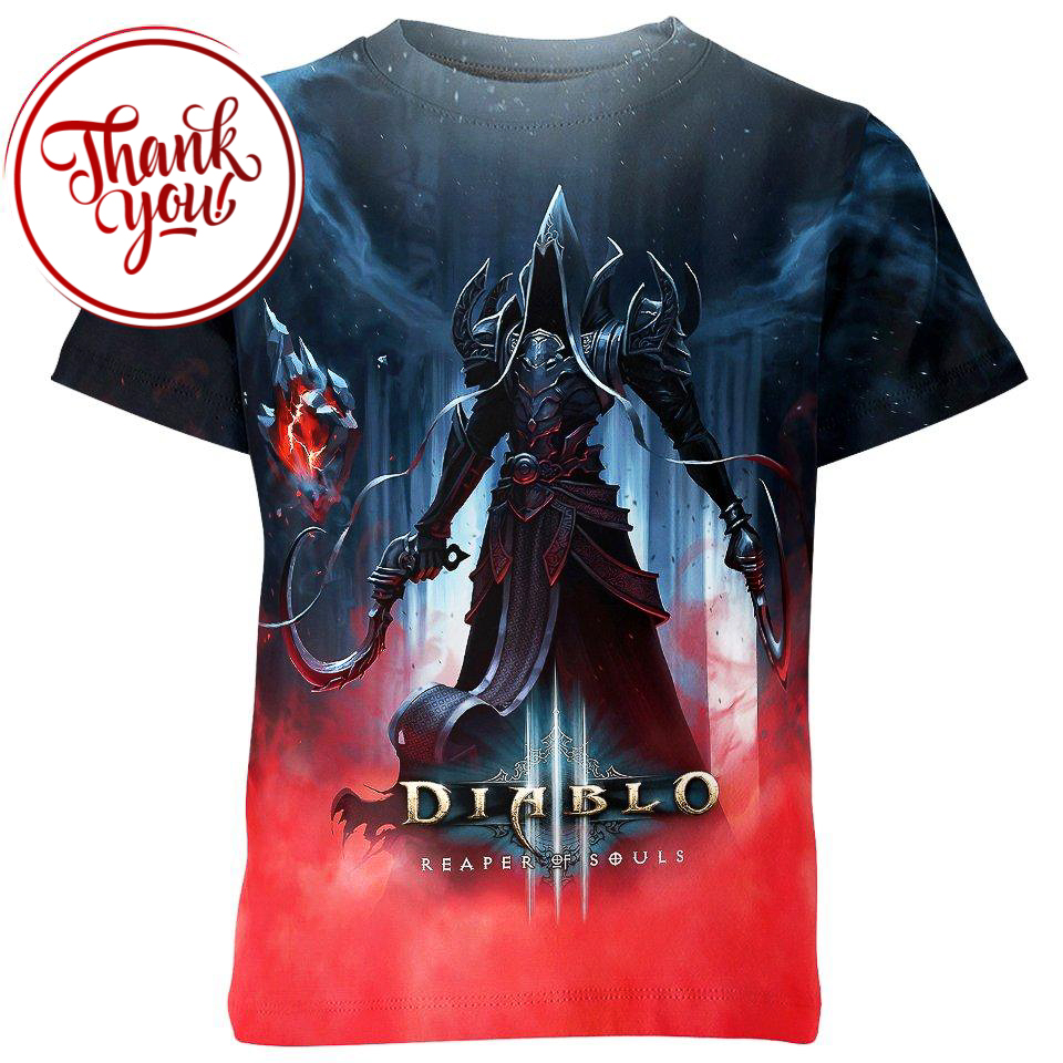 Angel Of Death - Diablo Game 3D Print Unisex T-Shirt