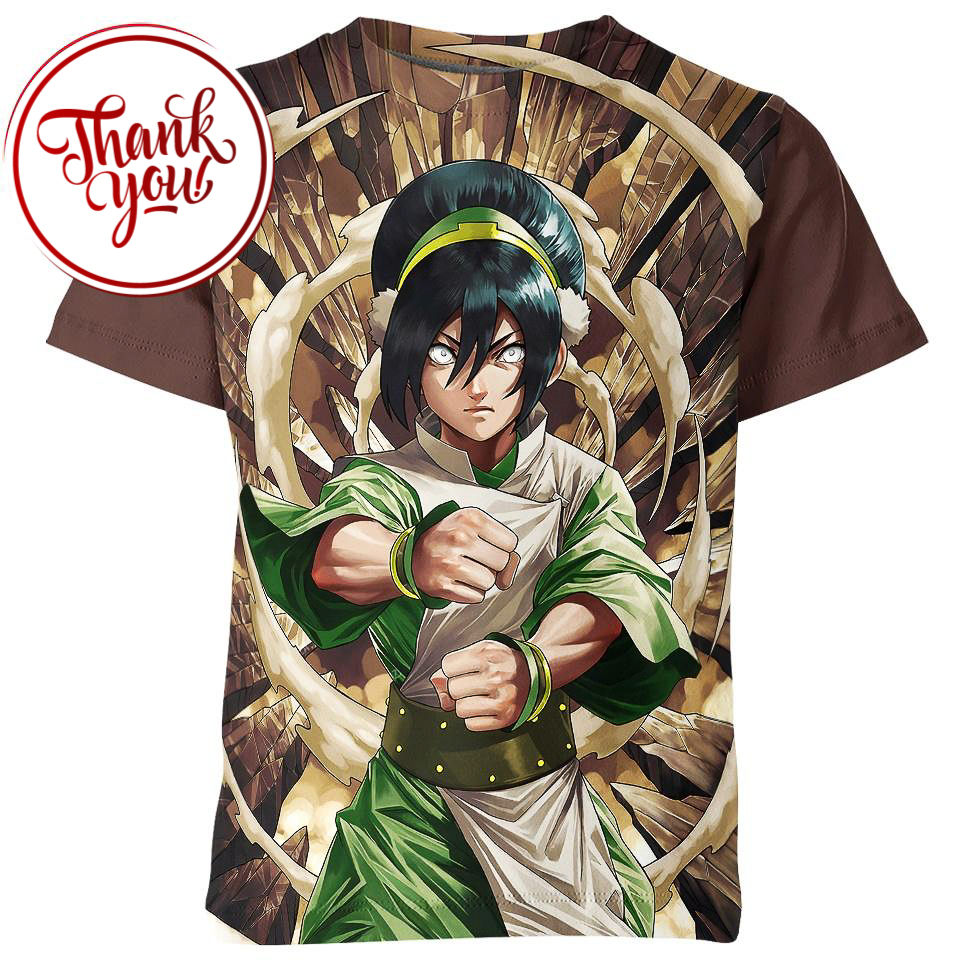 Elemental Ferocity - Toph Beifong Avatar 3D Print Unisex T-Shirt