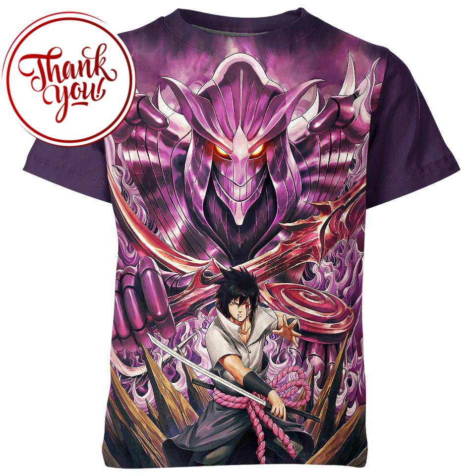 Perfect Susanoo Uchiha Sasuke 3D Print Unisex T-Shirt