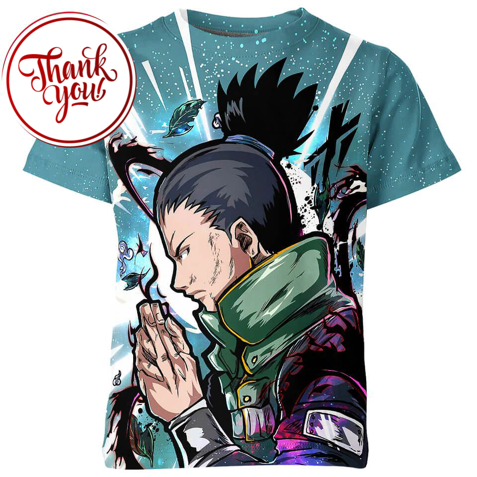 Shikamaru Shadow Imitation Naruto 3D Print Unisex T-Shirt