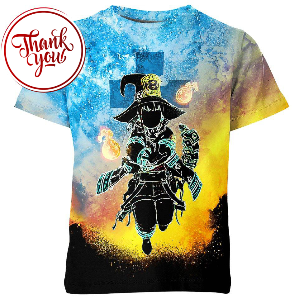Maki Oze Fire Force 3D Print Unisex T-Shirt