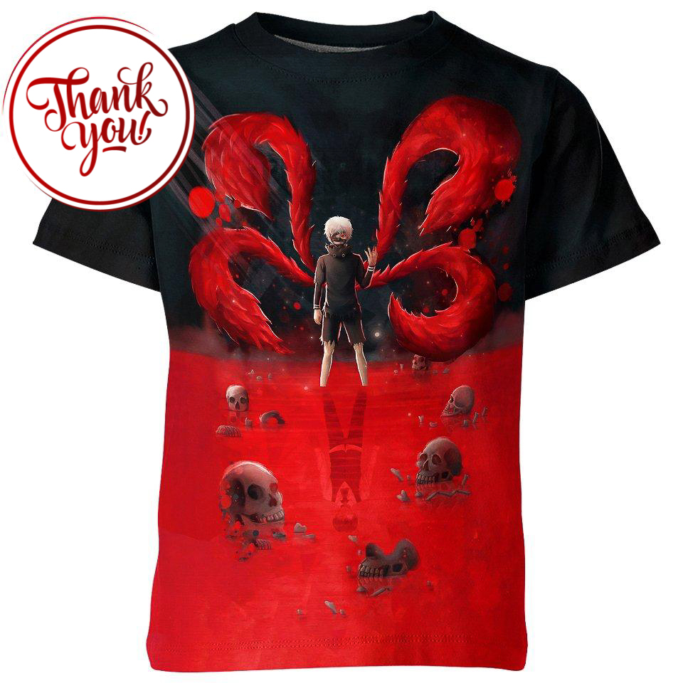 Blood Hands - Ken Kaneki 3D Print Unisex T-Shirt