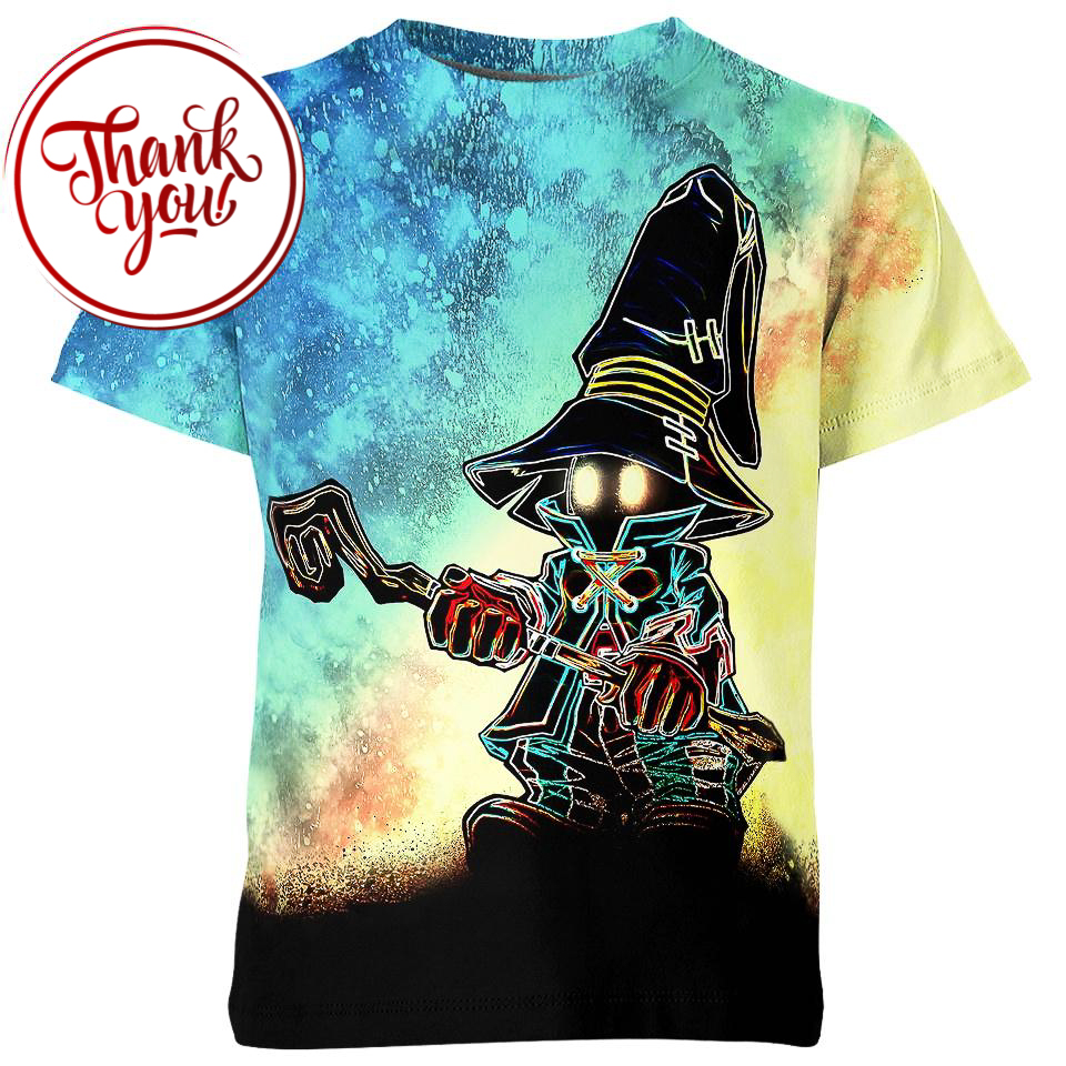 Vivi Ornitier Final Fantasy 3D Print Unisex T-Shirt