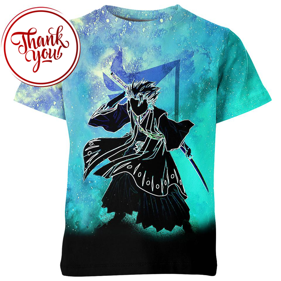 Toshiro Hitsugay Bleach 3D Print Unisex T-Shirt