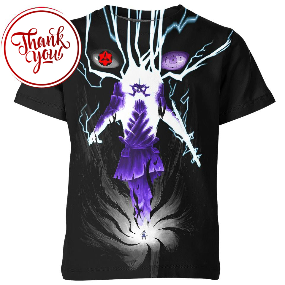 Sasuke Uchiha Susanoo Naruto 3D Print Unisex T-Shirt