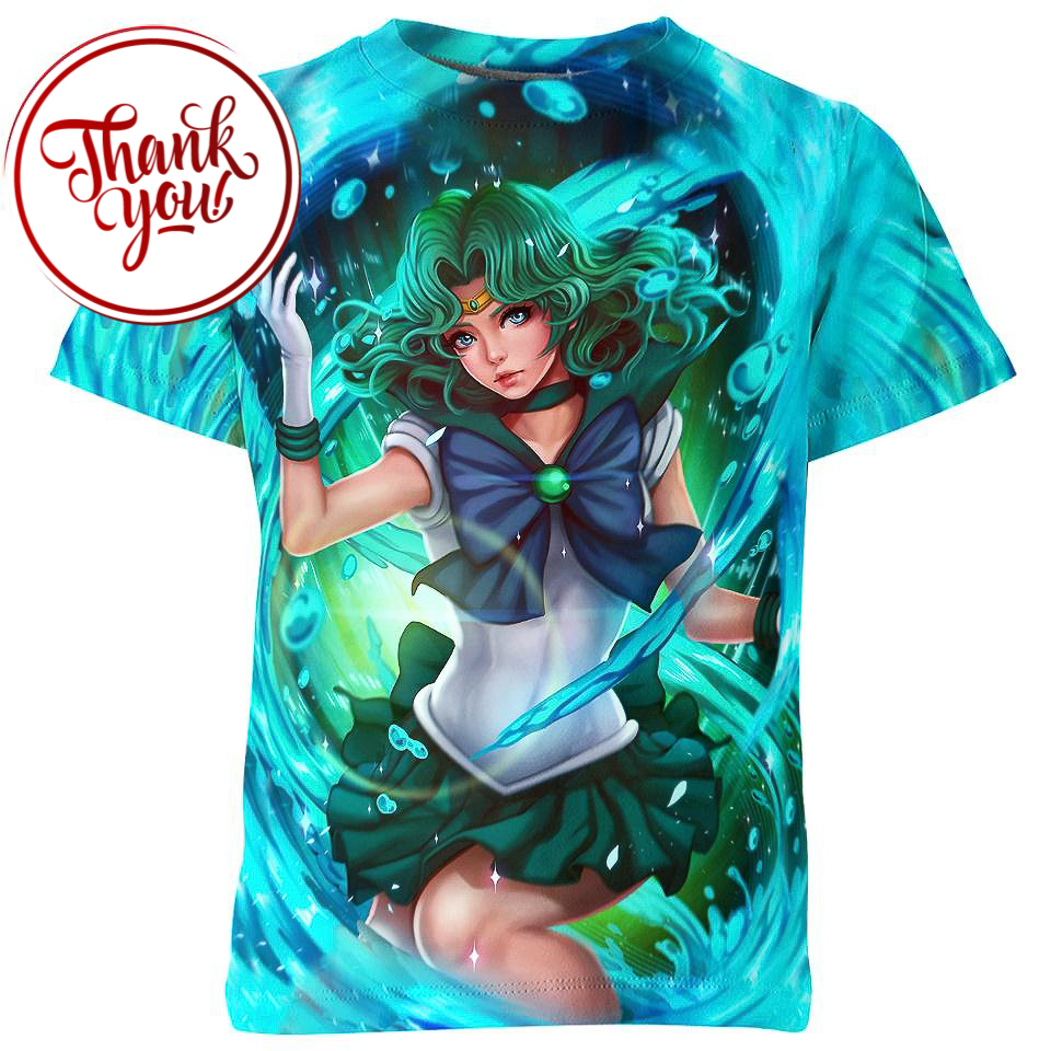 Sailor Neptune Sailor Moon 3D Print Unisex T-Shirt