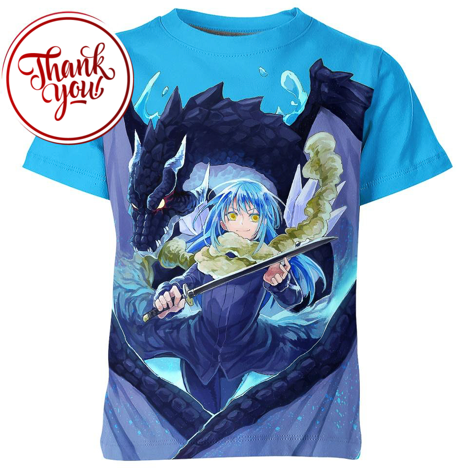 Satoru Mikami Slime Anime 3D Print Unisex T-Shirt