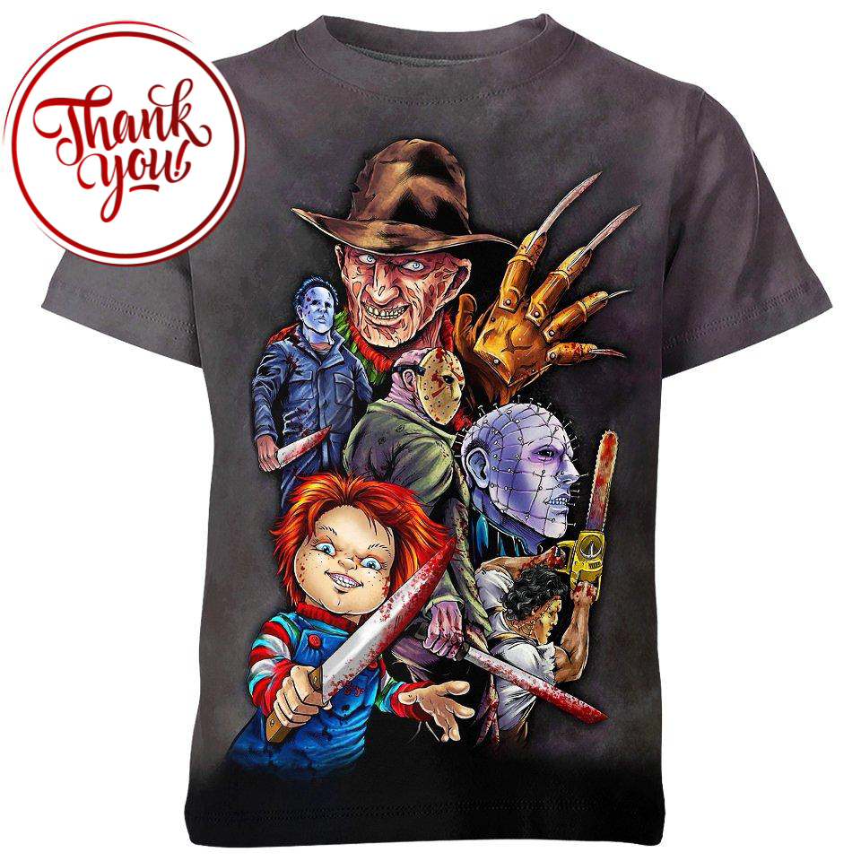 The Kings of Horror - Horror Movies 3D Print Unisex T-Shirt