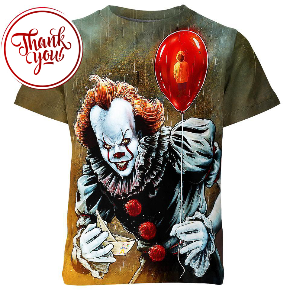 Bubby the Clown - Pennywise 3D Print Unisex T-Shirt