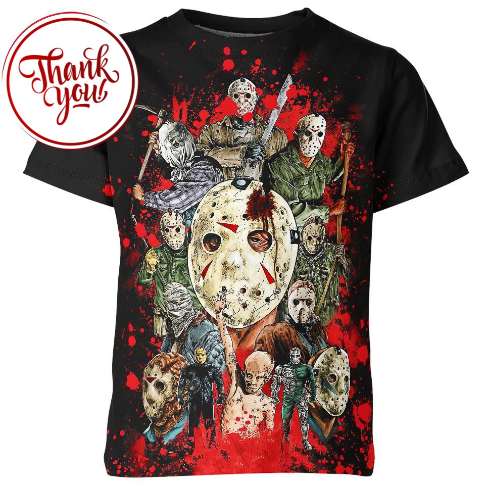 Killer Puzzle - Jason Voorhees 3D Print Unisex T-Shirt