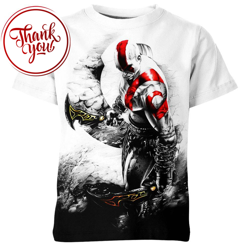 The Ghost of Sparta - Kratos God of War Game 3D Print Unisex T-Shirt