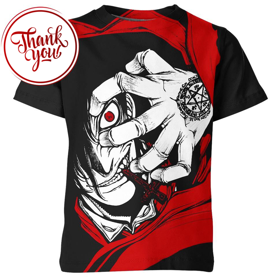The No-Life King - Alucard Hellsing Anime 3D Print Unisex T-Shirt