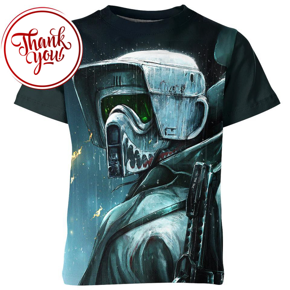 Ewok Hunter Stormtrooper Star Wars 3D Print Unisex T-Shirt