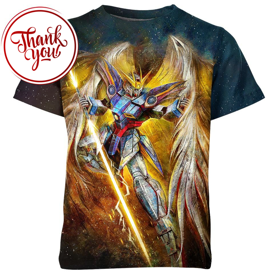 Wing Zero - Gundam 3D Print Unisex T-Shirt