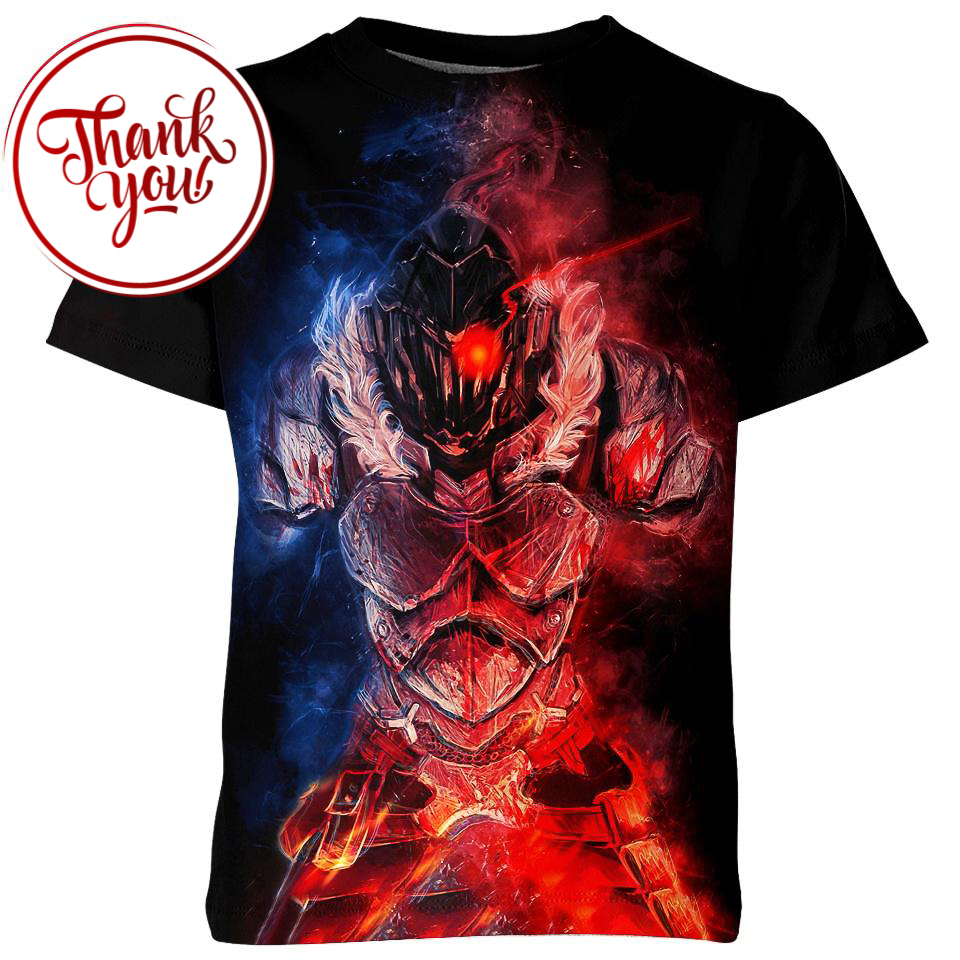 Scarlet-Colored Eyes Goblin Slayer Anime 3D Print Unisex T-Shirt