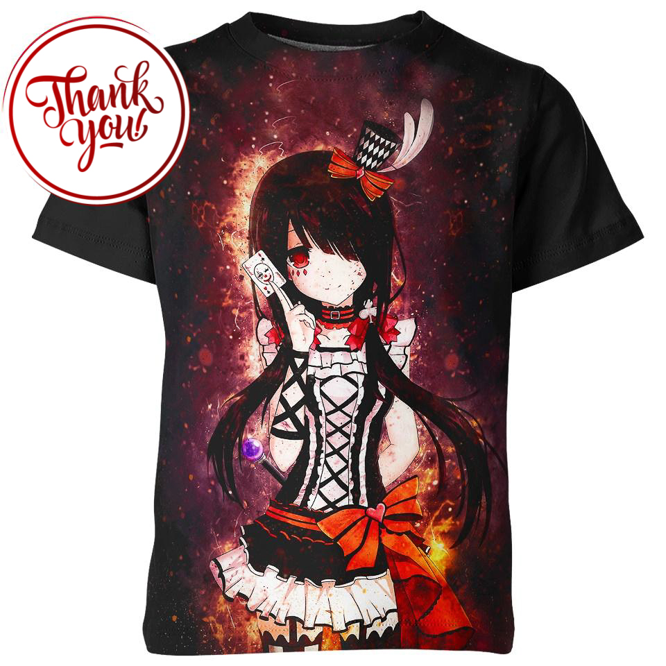 Kurumi Tokisaki Date A Live Anime 3D Print Unisex T-Shirt