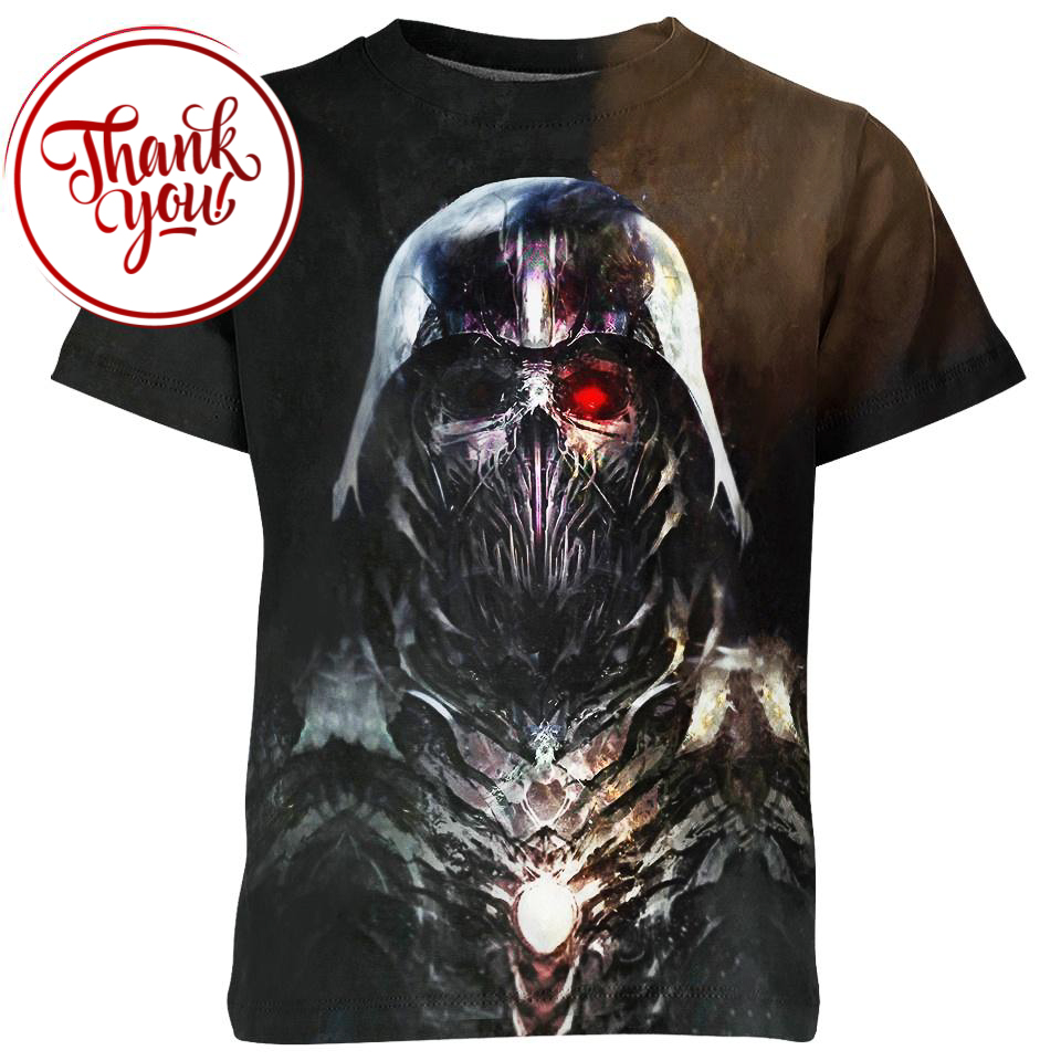 Red Eyes Darth Vader 3D Print Unisex T-Shirt