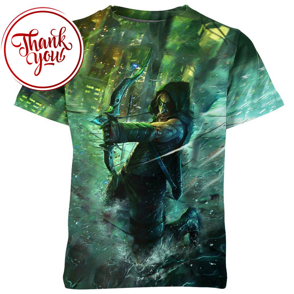 DC Comics Green Arrow 3D Print Unisex T-Shirt