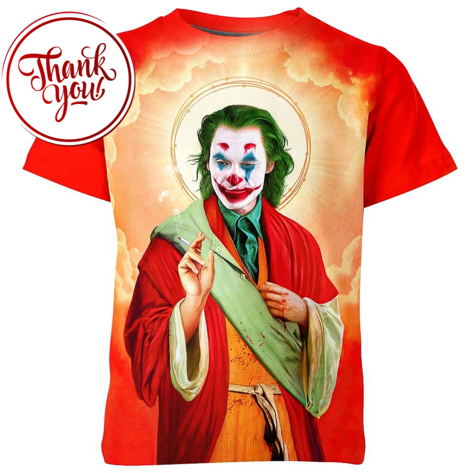 God of Life Joker 3D Print Unisex T-Shirt