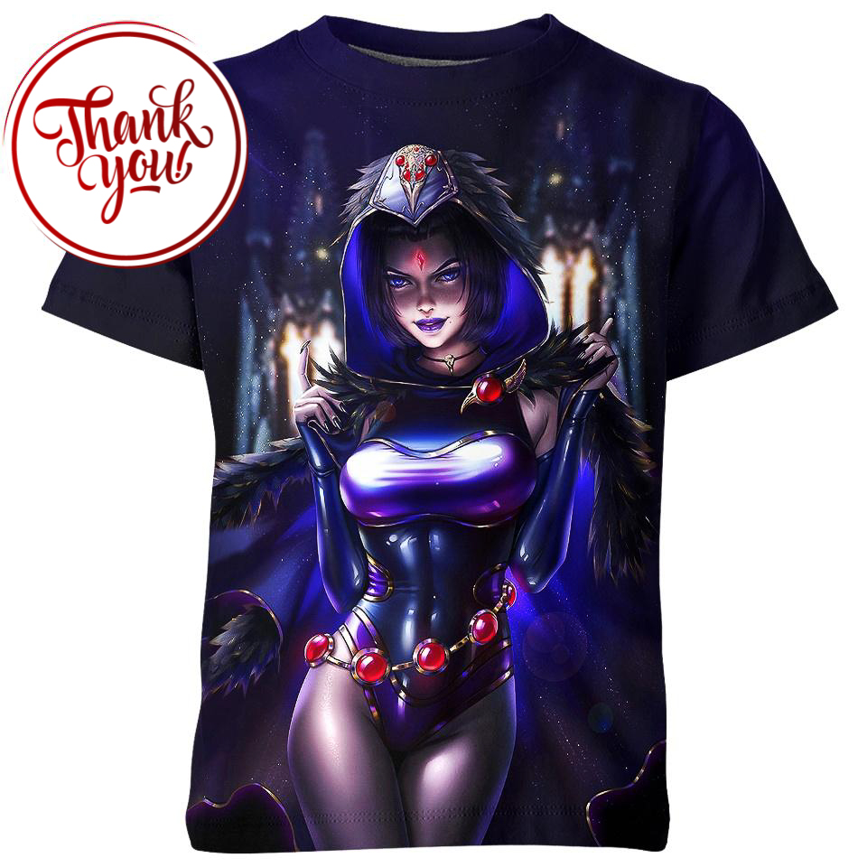 Demonic Raven DC Ahegao 3D Print Unisex T-Shirt
