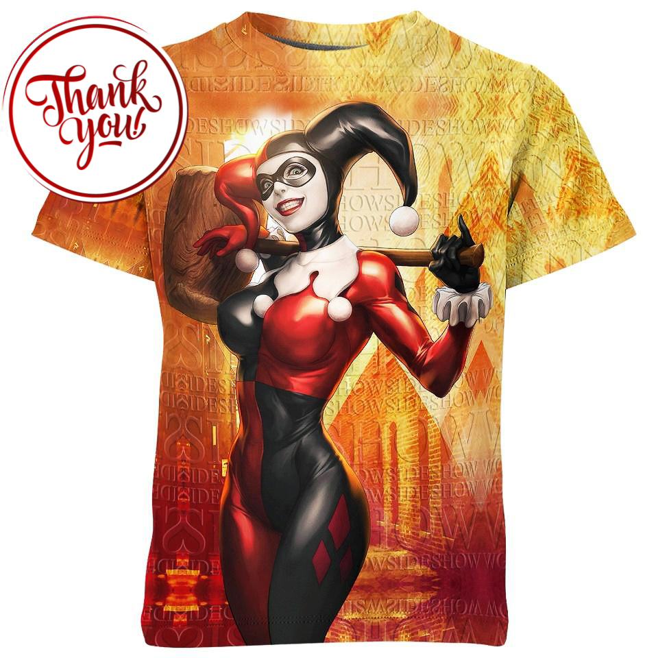 Adorable Psychotic Baby - Harley Quinn 3D Print Unisex T-Shirt