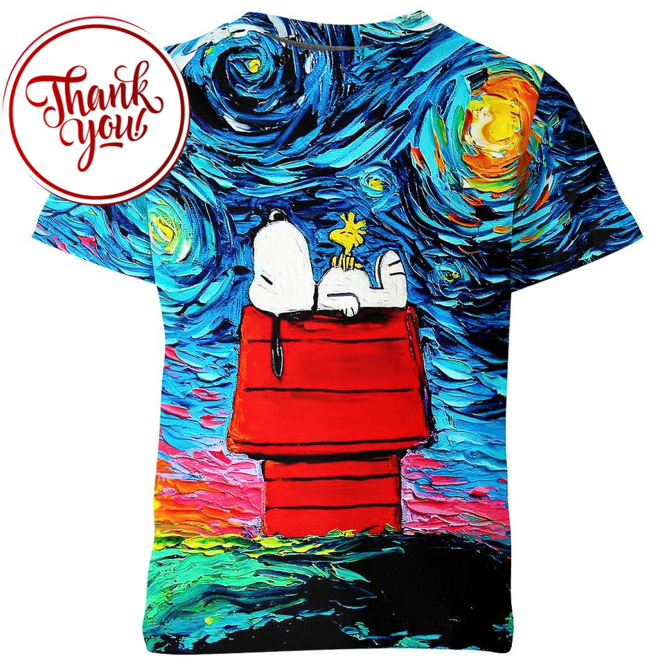 Never Saw Woodstock Snoopy 3D Print Unisex T-Shirt