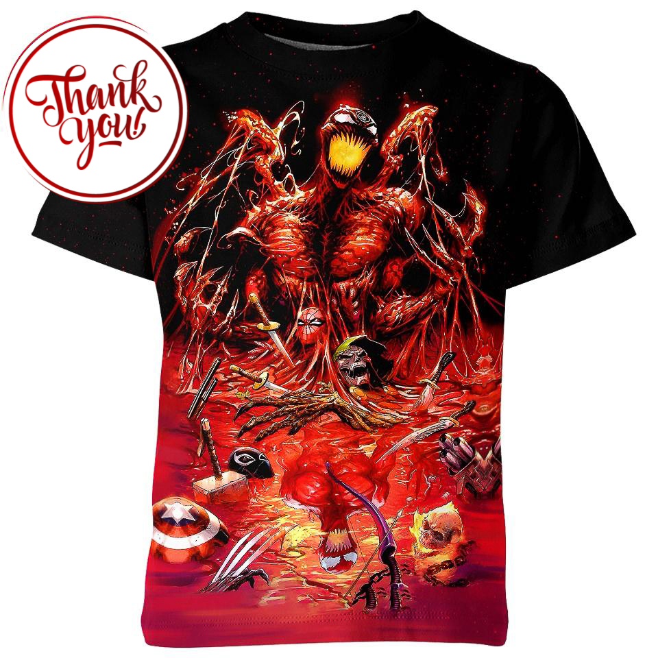 The River Of Blood - Dark Carnage 3D Print Unisex T-Shirt