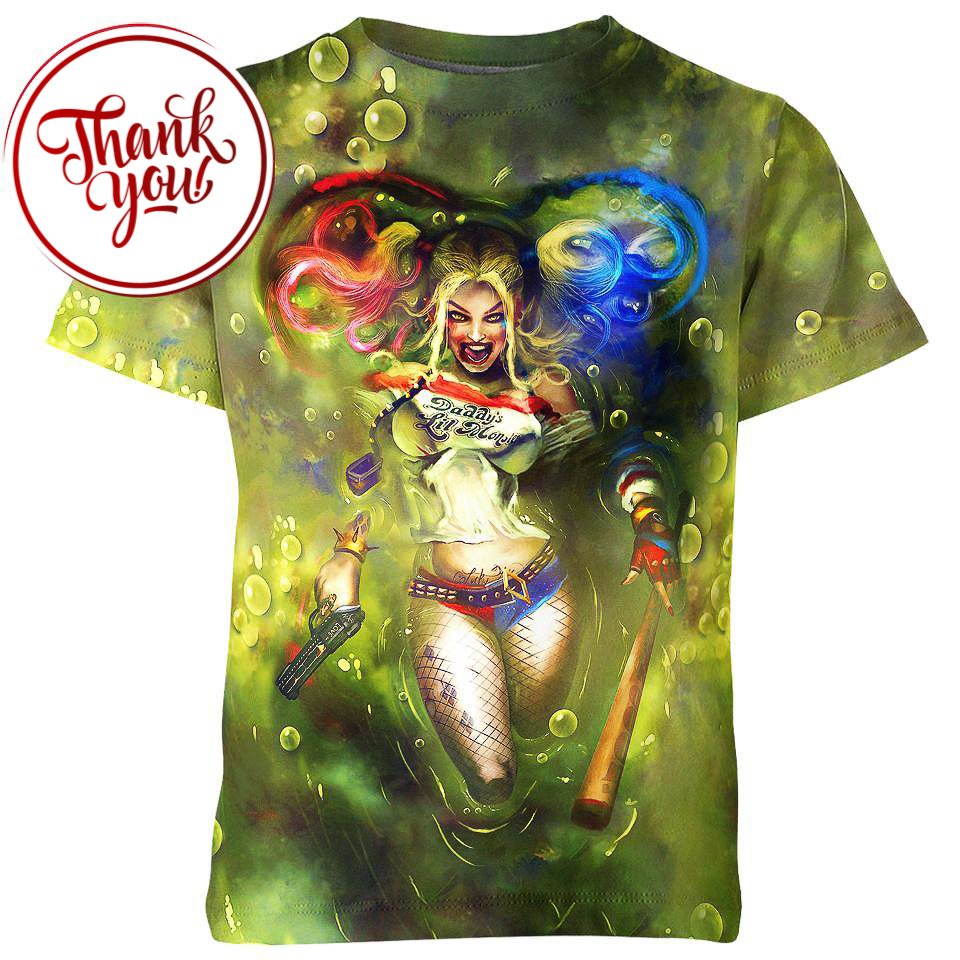 Beautiful Female Monster's - Harley Quinn 3D Print Unisex T-Shirt