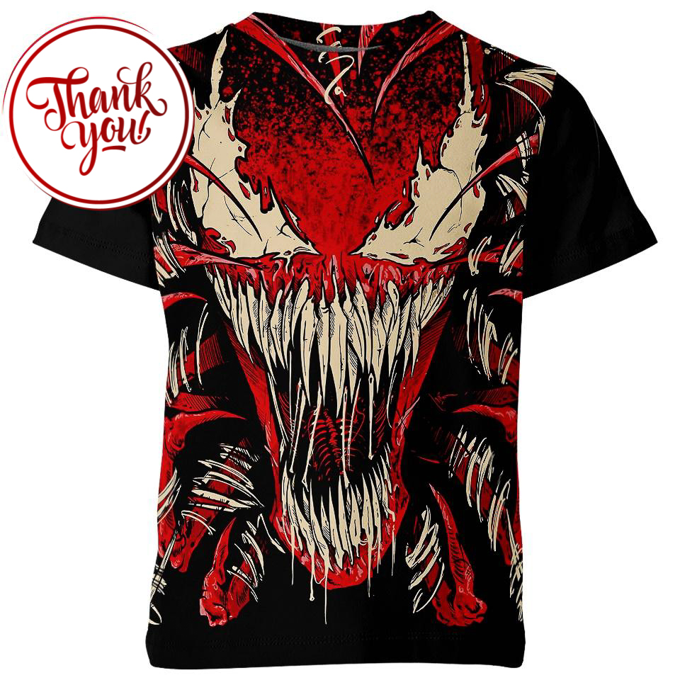 Devil's Mouth Venom 3D Print Unisex T-Shirt