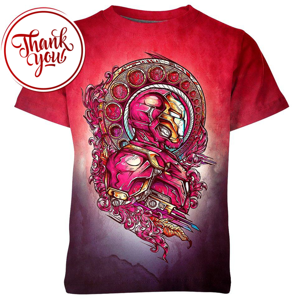 Masterpiece Iron Man 3D Print Unisex T-Shirt