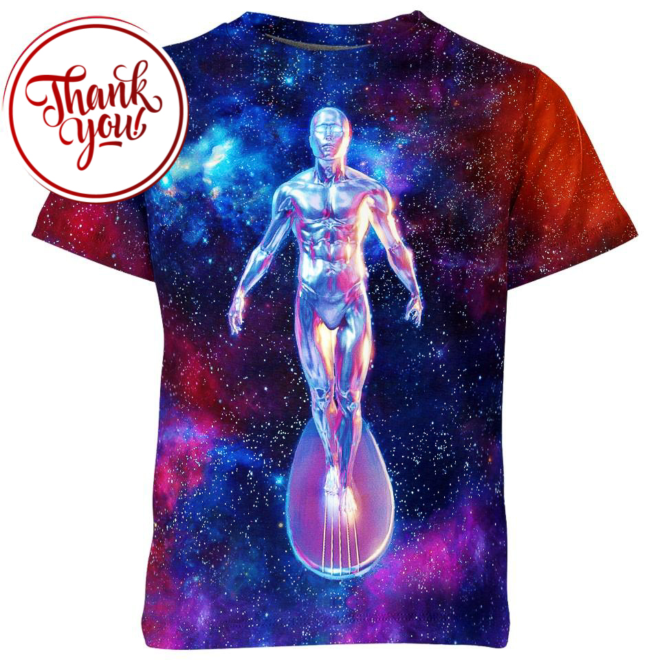 Galaxy Silver Surfer 3D Print Unisex T-Shirt