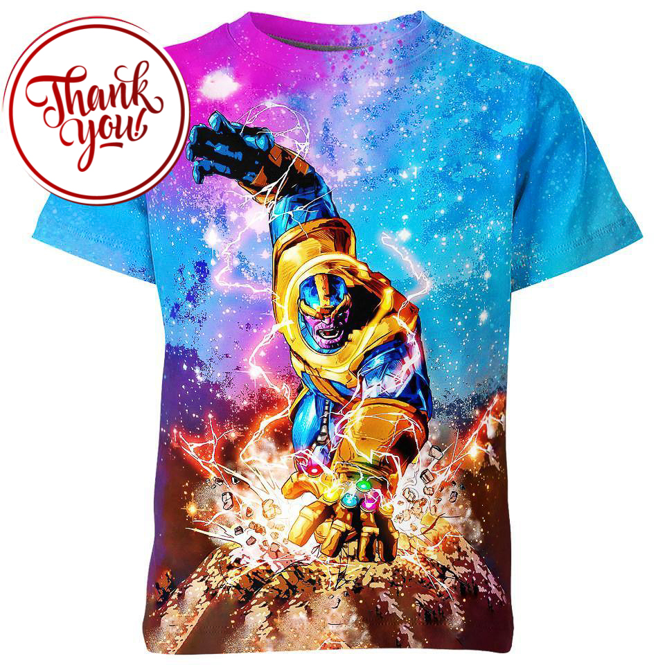 Infinity Gauntlet Thanos 3D Print Unisex T-Shirt