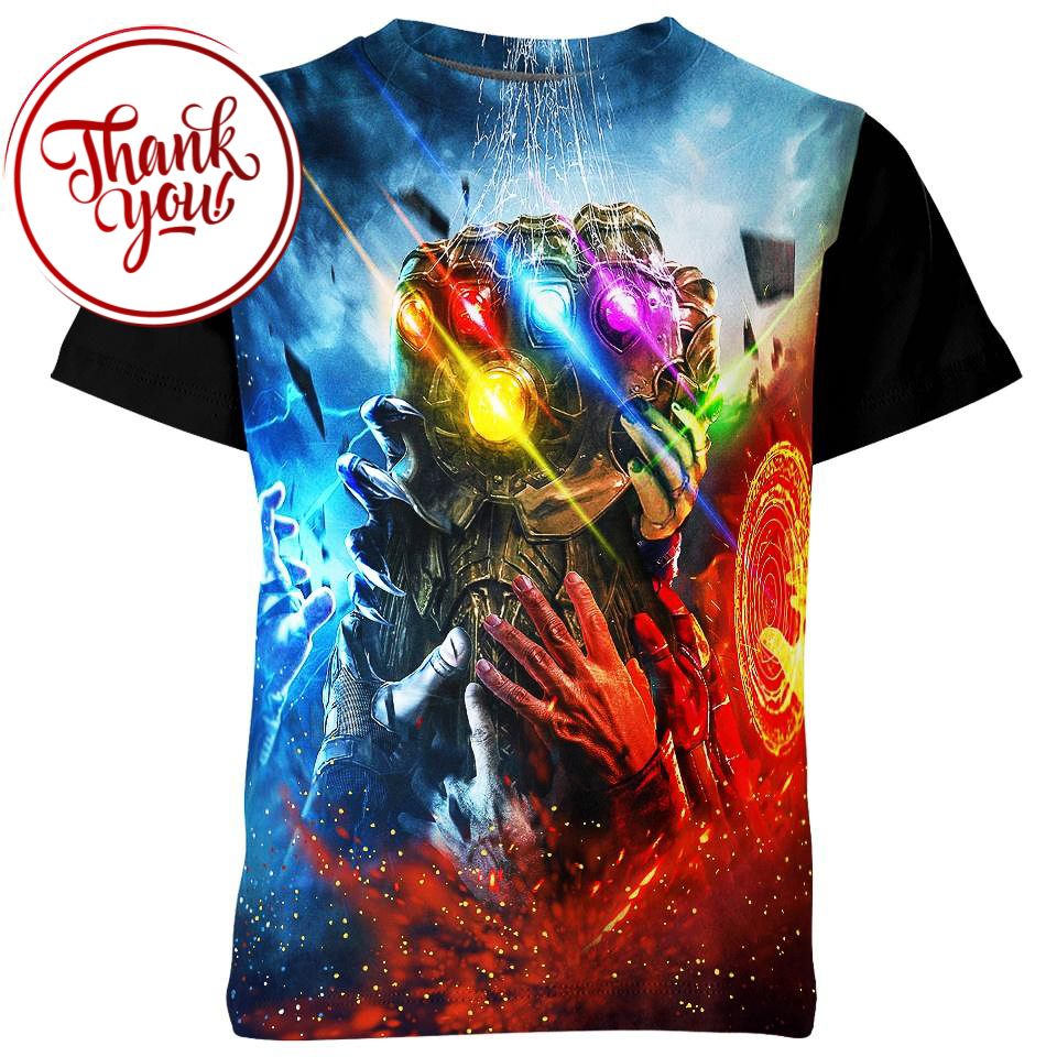 Power Gloves Of Thanos 3D Print Unisex T-Shirt