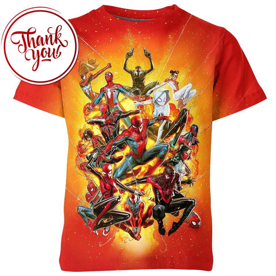 Family Spider Man 3D Print Unisex T-Shirt